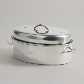 Alberto stainless steel roasting pan with rack 42*30.5*12.5cm