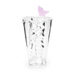 Decorative Vase Glass With Crystal Pink Butterfly image number 0