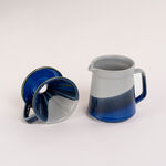 6Pcs English Coffee Set Serv 2 Stripe Fantasy Blue,Grey image number 2