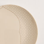 Qourb cream porcelain 18pc dinner set with gold decal image number 3