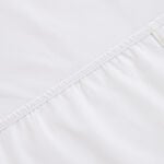 Boutique Blanche Fitted Sheet 100% Cotton Queen 200TC Percale White 160*200Cm image number 1