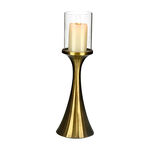 Brass Pillar Holder Antique image number 1