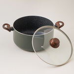 Alberto green granite cookware set, 12 pieces image number 3