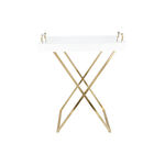 Gold&white serving metal table 73*46.5*88 cm image number 0