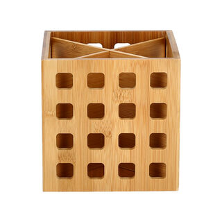 Bamboo Utensils Holder Box