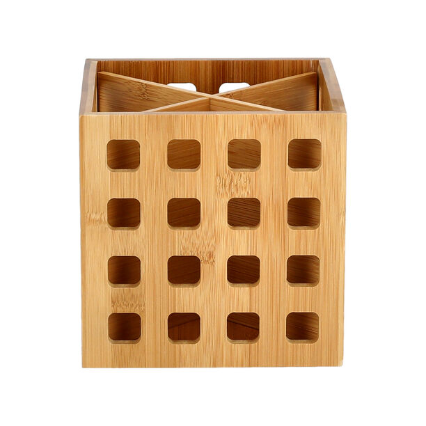 Bamboo Utensils Holder Box image number 1