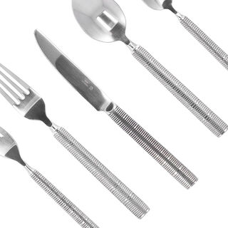 La Mesa silver stainless steel cutlery set 20 pc