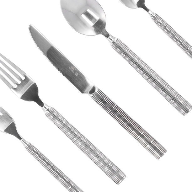 La Mesa silver stainless steel cutlery set 20 pc image number 3