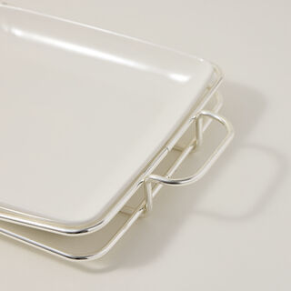 Square Plate With Stand