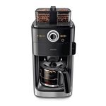 Philips stainless 2 in 1 black/silver coffee maker 1000W image number 4