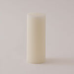 Homez soya wax simple candle, white 7*7*15cm image number 1