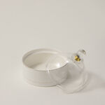 Dallaty white porcelain date bowl with lid 12.6*12.6*14 cm image number 1