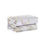 Unique home 6pc grey floral twin cotton comforter set1 70*240cm image number 2