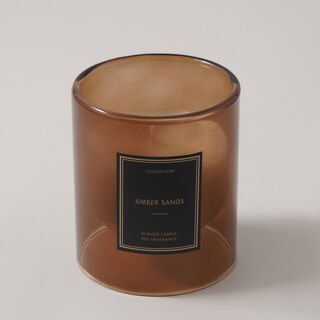 شمعة معطرة في برطمان زجاجي برائحة رمال العنبر