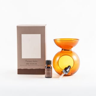 Homez fragrance burner set glass 10 ml precious amber