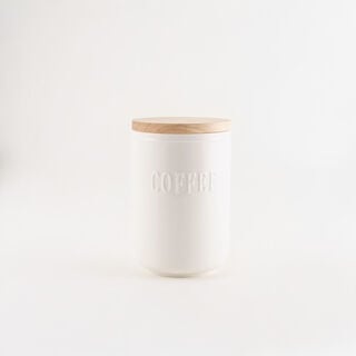 3 piece white porcelain canister set