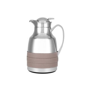 Dallaty steel vacuum flask pink leather 1L