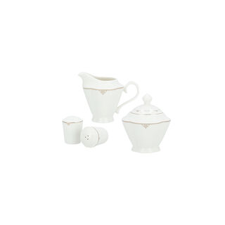 La Mesa white bone china dinner set 47 pcs
