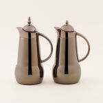 Dallaty Steel Vacuum Flask Set Full Black Nickel 1 L + 1 L image number 0