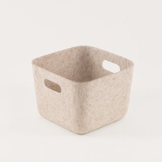 هومز صندوق تخزين، أبيض مكسور 25*25*18 سم