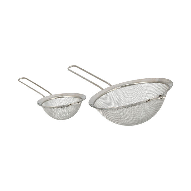 2Pcs Stainelss Steel Strainer Set image number 0
