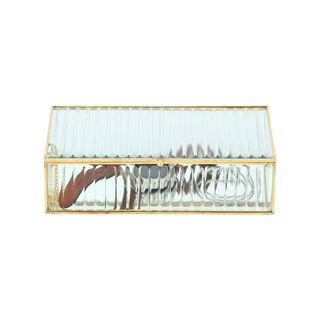Glass Jewelry Box 24X14X6.5 Cm