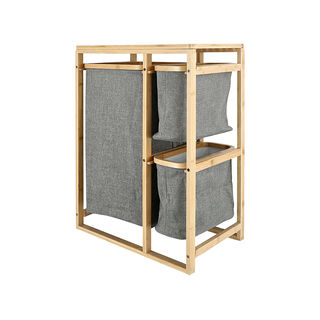 Homez bamboo laundry basket organizer 49.5*30*70 cm