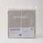 Homez Clothes Organizer Storage Box Polyester, Beige 34*34*25Cm image number 4