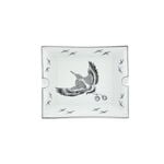 Ashtray White And Bird Patten 19.5 *16.5 * 4 cm image number 2
