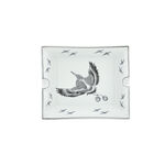 Ashtray White And Bird Patten 19.5 *16.5 * 4 cm image number 2