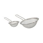 2Pcs Stainelss Steel Strainer Set image number 0