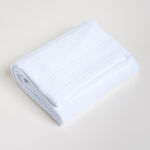 Waffle cotton bath towel, white 70*140 cm image number 2