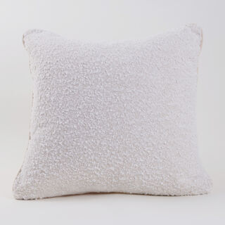 Boutique Blanche Cotton Woven Cushion 45*45Cm, White