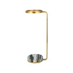 Drink Table Gold Top Marble Bottom image number 0