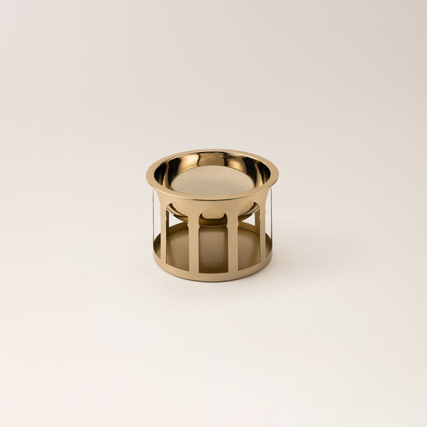 Qourb gold metal bowl 23*23*15 cm image number 0