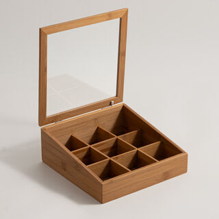 Dallaty bamboo tea box 23.5*23.5*9.5cm