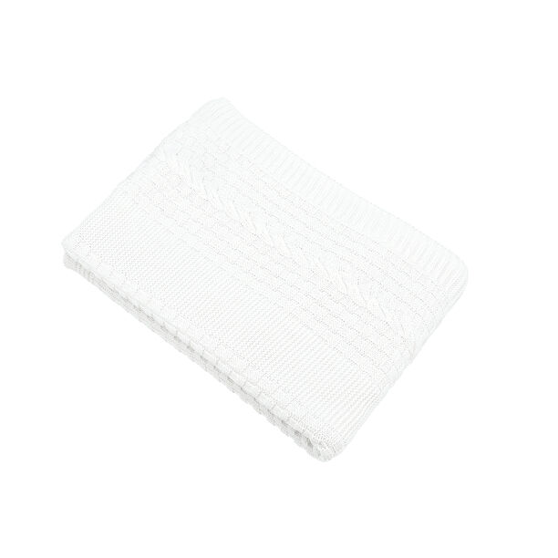  100% Cotton Knitted Throw image number 1