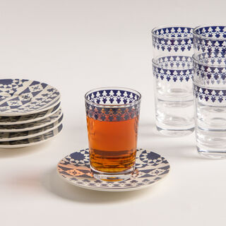 Bahja blue & white porcelain tea set