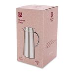 Dallety Steel Vacuum Flask Pipe Chrome/White 1L image number 3