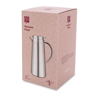 Dallety Steel Vacuum Flask Pipe Chrome/White 1L