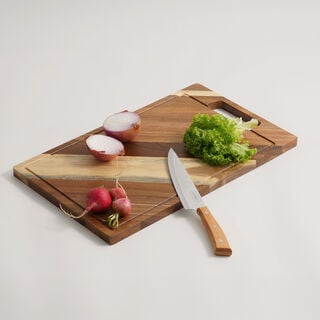 Alberto rectangular carbonized bamboo cutting board 50*30*2cm, brown