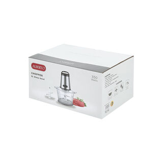 Alberto Steel Chopper 2 lt Glass Jar 300W