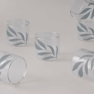 دلتي 6 قطع فناجين قهوة عربية قهوة زجاجية