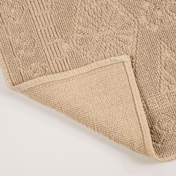 Boutique Blanche Diamond Jacquard 100% Cotton Bathmat 60*90Cm Natural image number 4