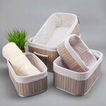 Natural Bamboo Basket Set 5 Pisces image number 0