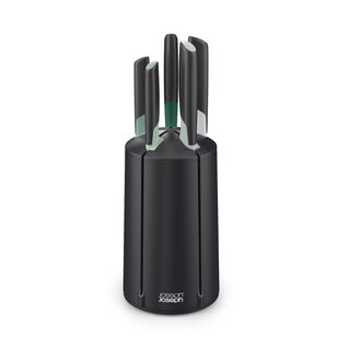 Joseph joseph elevate knives carousel set 5pc editions sage