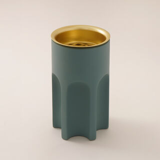 Homez ceramic oud burner Taibah collection, green10.5*10.5*10.5cm