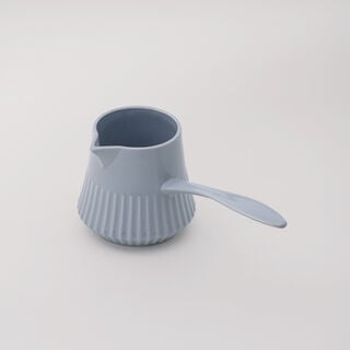 دلتي ركوة حليب سيراميك زرقاء 300 مل