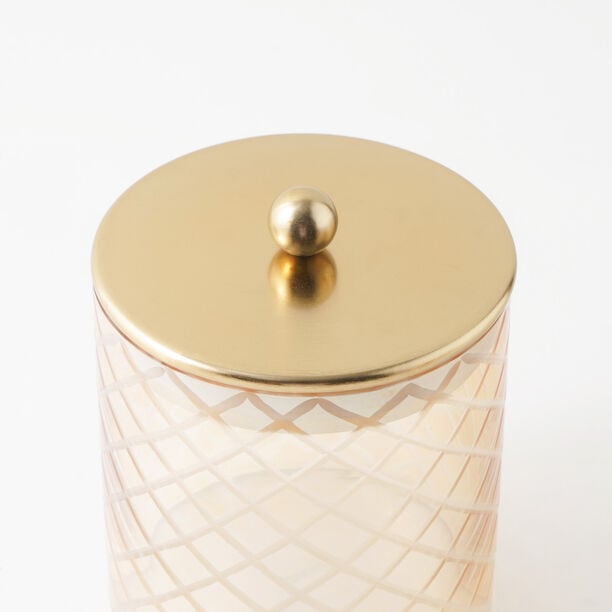 ألبرتو طقم برطمانات زجاج 3 قطع 12*12*14سم، فضي image number 4