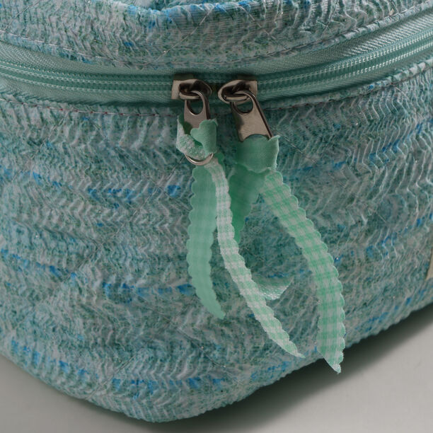 بنتولا حقيبة تخزين مكياج قماشية 23.5*16*15سم، أخضر image number 2